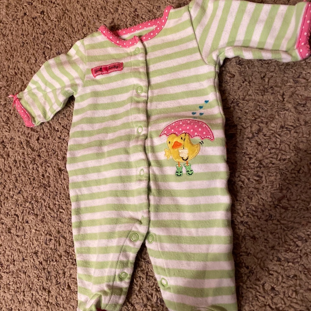 Newborn footie pajamas